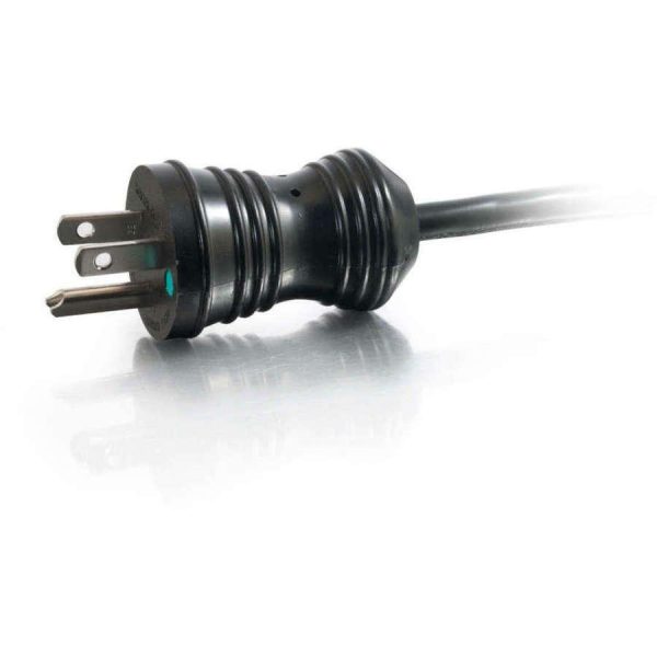 C2G 8ft 16 AWG Coiled Hospital Grade Power Cord (NEMA 5-15P to IEC320C13) - Black - Image 5