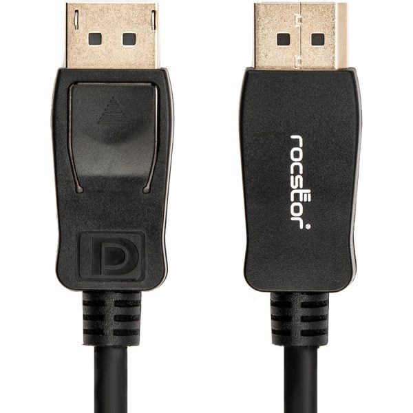 Rocstor Premium 10ft / 3m DisplayPort 1.2 Cable M/M - DisplayPort 4k - DisplayPort Male Digital Audio/Video - 10ft - Black- DP TO DP Cable 4Kx2K - Image 8