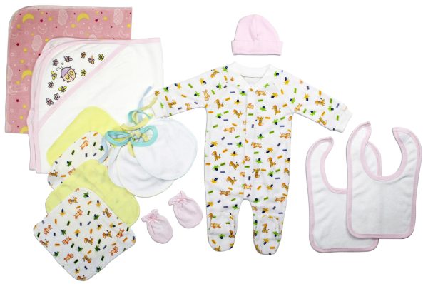 Newborn Baby Girls 14 Pc  Baby Shower Gift Set Ls_0092