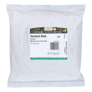 Frontier Herb Tumeric Root Ground Alleppey 5 Percent Curcumin - Single Bulk Item - 1LB