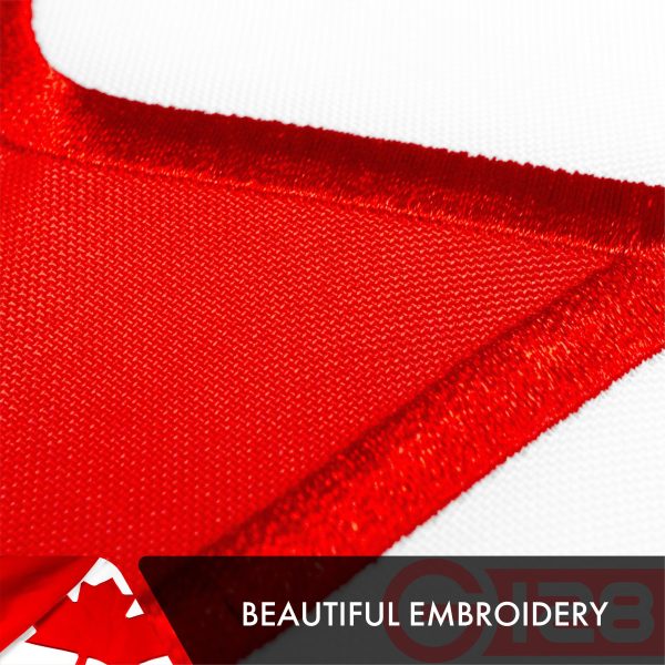 G128 Canada (Canadian) Flag | 3x5 feet | Double Sided Embroidered 210D Heavy Duty Polyester - Image 4