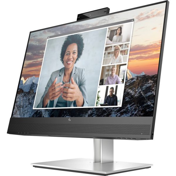 HP E24m G4 24" Class Webcam Full HD LCD Monitor - 16:9 - Black, Silver - Image 2