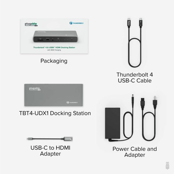 Plugable Thunderbolt 4 Dock with 100W Charging, Thunderbolt Certified, 3x Thunderbolt Ports - Image 7