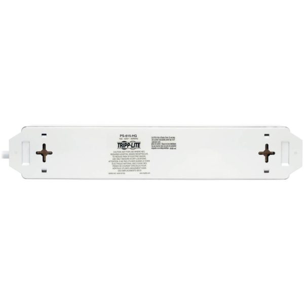 Eaton Tripp Lite Series Safe-IT UL 1363 Medical-Grade Power Strip, 6x Hospital-Grade Outlets, Antimicrobial, 15 ft. (4.57 m) Cord - Image 4