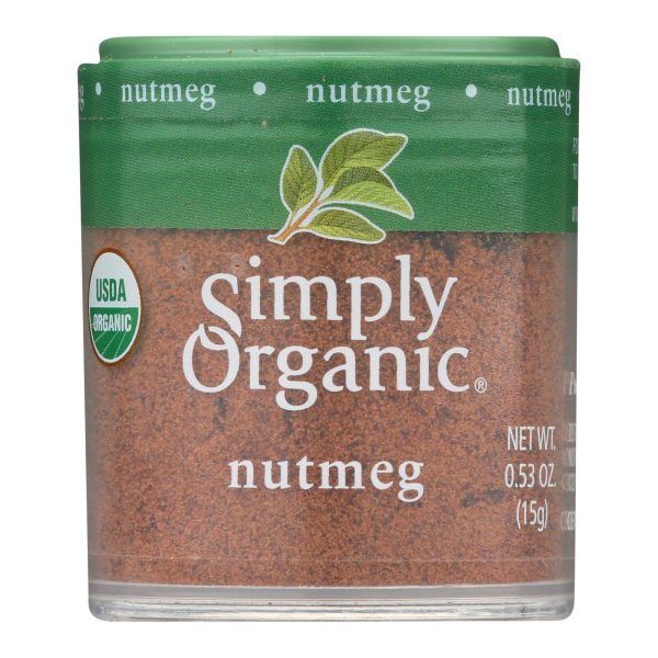 Simply Organic Nutmeg - Organic - Ground - .53 oz - Case of 6 - Image 2