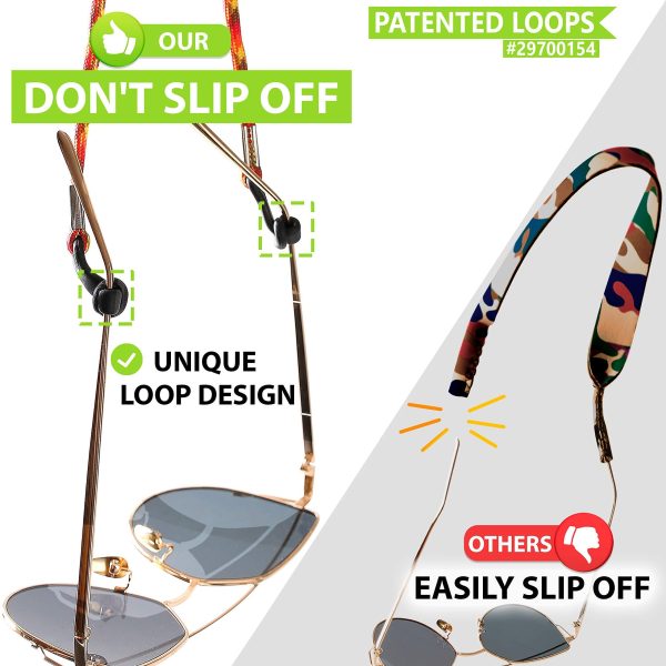 Eyeglasses String Holder Strap Cord   Eyeglass Chain for Men Women   Glasses Lanyard Holders Around Neck   Sports Eye Glass Straps Sunglass Retainer - Image 3