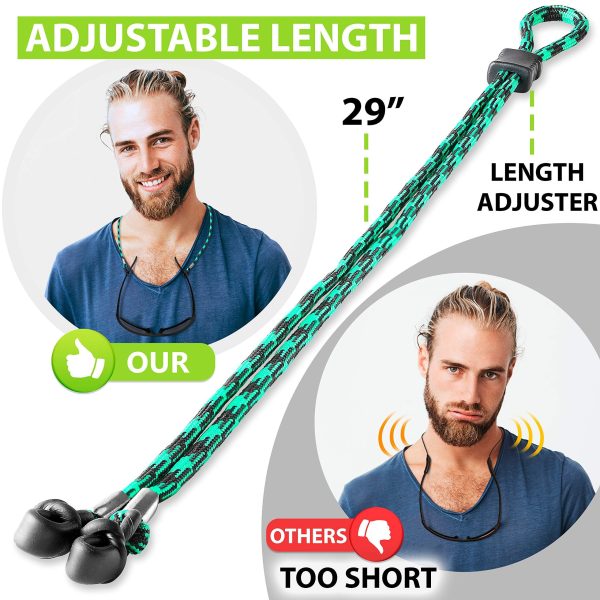 Eyeglasses String Holder Strap Cord   Eyeglass Chain for Men Women   Glasses Lanyard Holders Around Neck   Sports Eye Glass Straps Sunglass Retainer - Image 5