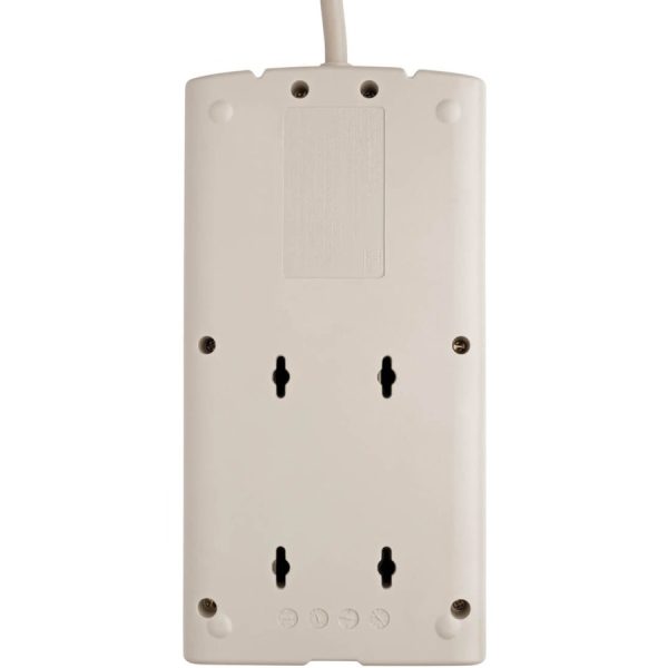 Eaton Tripp Lite Series Protect It! 8-Outlet Surge Protector, 25 ft. Cord with Right-Angle Plug, 1440 Joules, Diagnostic LEDs, Light Gray Housing - Image 3