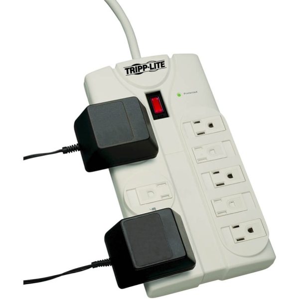Eaton Tripp Lite Series Protect It! 8-Outlet Surge Protector, 25 ft. Cord with Right-Angle Plug, 1440 Joules, Diagnostic LEDs, Light Gray Housing - Image 9