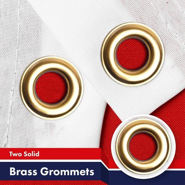 G128 2 Pack: American USA Yacht Ensign Flag | 3x5 Ft | LiteWeave Pro Series Printed 150D Poly | Nautical Flag, Indoor/Outdoor, Vibrant Colors, Brass Grommets, Thicker and More Durable Than 100D 75D - Image 2