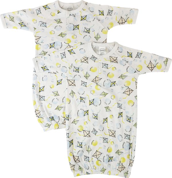 Unisex Newborn Baby 2 Piece Gown Set Nc_0837
