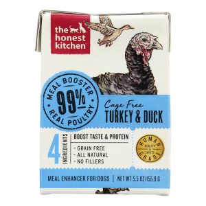 The Honest Kitchen - Dog Fd Meal Boost 99%trky - Case of 12-5.5 OZ