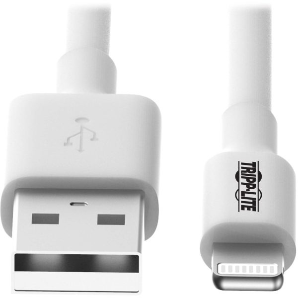 Eaton Tripp Lite Series USB-A to Lightning Sync/Charge Cable (M/M) - MFi Certified, White, 6 ft. (1.8 m) - Image 4