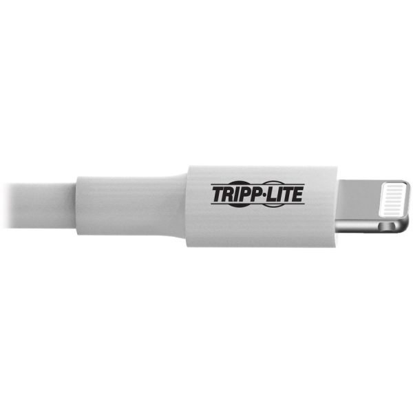 Eaton Tripp Lite Series USB-A to Lightning Sync/Charge Cable (M/M) - MFi Certified, White, 6 ft. (1.8 m) - Image 5
