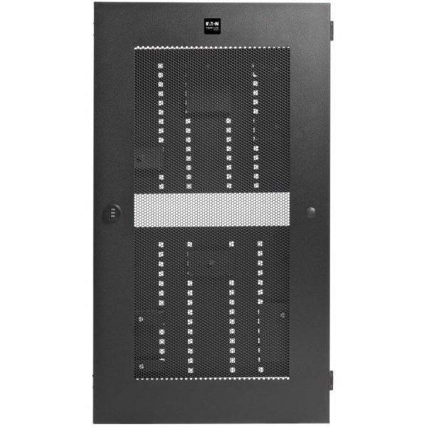 Eaton Tripp Lite Series SmartRack 5U Low-Profile Vertical-Mount Switch-Depth Wall-Mount Structured Wiring Enclosure, Adjustable Equipment Brackets - Image 3