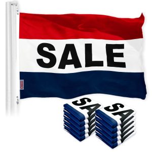 Sale Sign Flag 3x5 Ft 10-Pack Printed 150D Polyester By G128