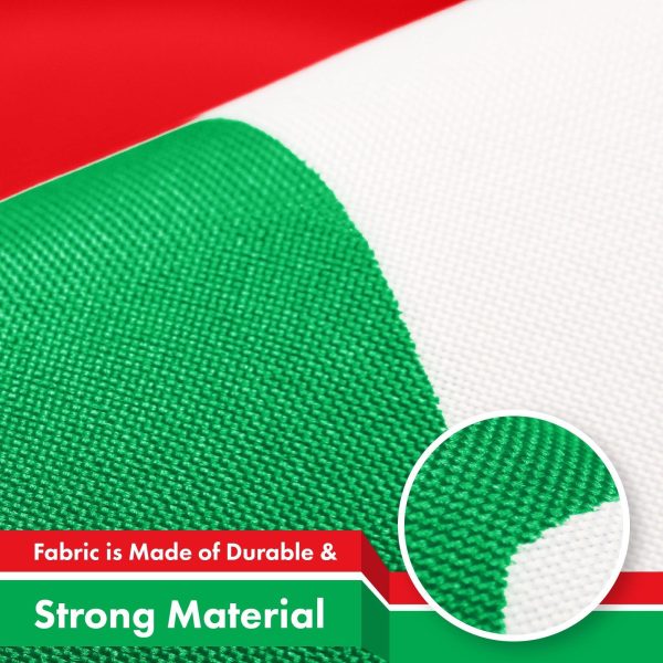 G128 Combo Pack: American USA Flag 3x5 Ft & Lebanon Lebanese Flag 3x5 Ft, Both Printed 150D Polyester, Indoor/Outdoor, Brass Grommets - Image 5