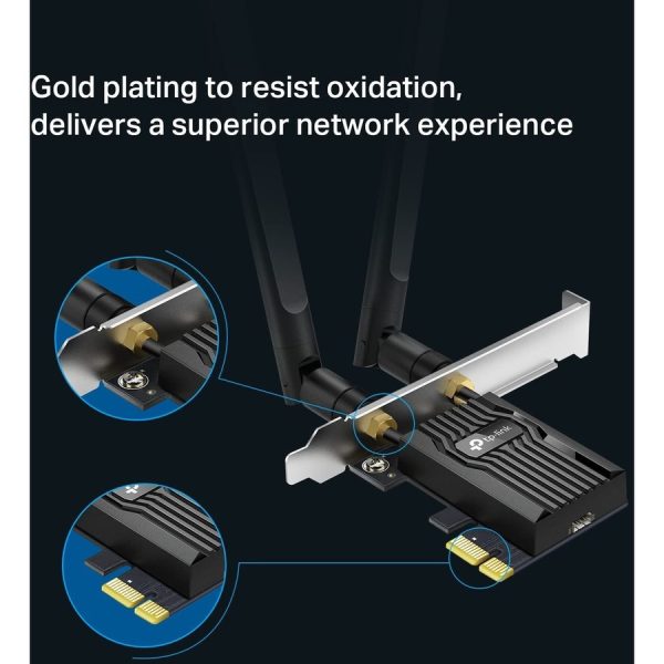 TP-Link Archer TX55E - WiFi 6 PCIe WiFi Card for Desktop PC AX3000 - Image 6