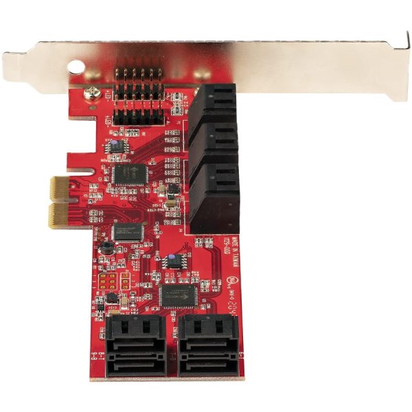StarTech.com SATA PCIe Card, 10 Port PCIe SATA Expansion Card, 6Gbps SATA Adapter, Stacked SATA Connectors, PCI Express to SATA Converter - Image 6
