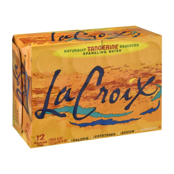 Lacroix Sparkling Water - Tangerine - Case of 2 - 12/12 fl oz - Image 2