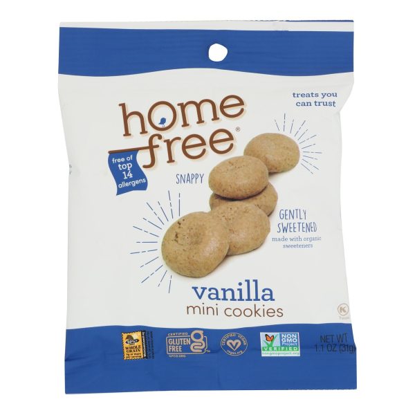 Homefree - Gluten Free Mini Cookies - Vanilla - Case of 10 - 1.1 oz. - Image 3