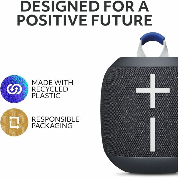 Ultimate Ears WONDERBOOM 4 Portable Waterproof Bluetooth Speaker With Big Bass and 360-Degree Sound, Dustproof Floating Speaker With 131ft (40m) Range, Black - Image 6