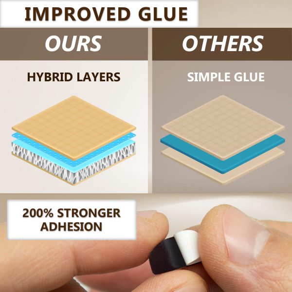 Eye Glasses Nose Pads Non Slip - 1 mm x 7 mm x 16mm Adhesive Glasses Nose Grip Non Slip - Silicone Eyeglass Nose Pads Soft Cushion - 16 Pairs Nose Grips - Glasses Accessories Anti-Slip - Image 3