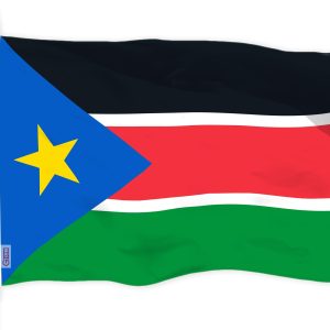 G128 South Sudan South Sudanese Flag | 3x5 Ft | LiteWeave Pro Series Printed 150D Polyester | Country Flag, Indoor/Outdoor, Vibrant Colors, Brass Grommets, Thicker and More Durable Than 100D 75D Poly