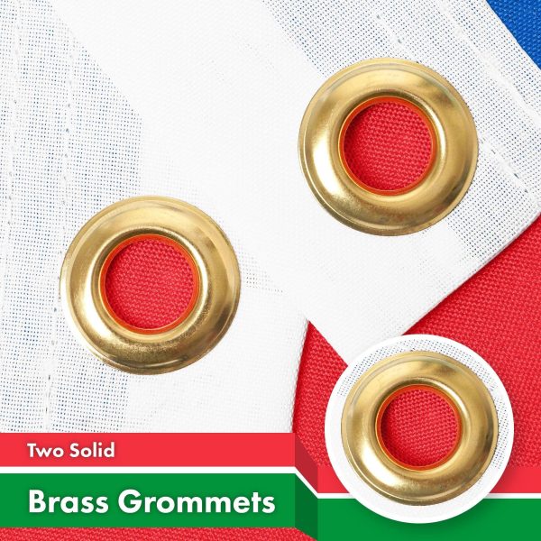 G128 South Sudan South Sudanese Flag | 3x5 Ft | LiteWeave Pro Series Printed 150D Polyester | Country Flag, Indoor/Outdoor, Vibrant Colors, Brass Grommets, Thicker and More Durable Than 100D 75D Poly - Image 2