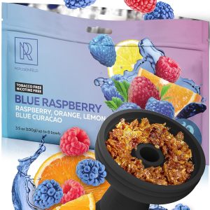 Shisha Hookah Flavors Nicotine Free Blue Raspberry Hookah Flavor Herbal   3.5 ounce   100 Gram Hookah Shisha Tobacco Free Hookah Tobacco & Nicotine Free Shisha   Shisha Hookah Flavors (Pack of 1)