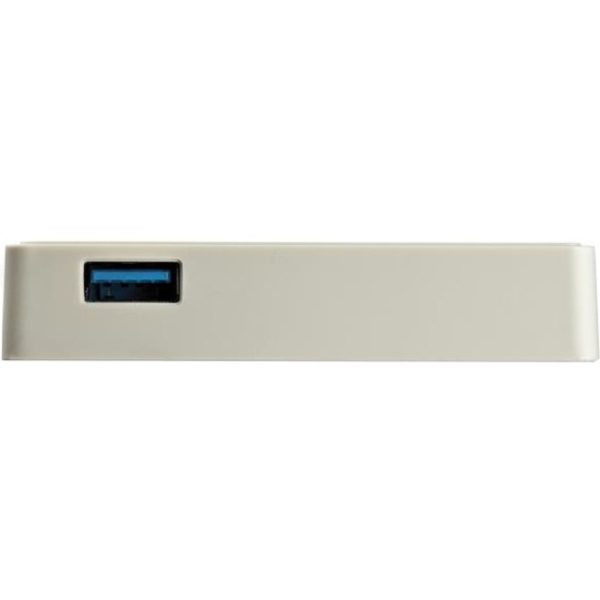 StarTech.com USB C to Gigabit Ethernet Adapter with USB A Port - White 1Gbps NIC USB 3.0/3.1 Type C to RJ45 Port/LAN Network Adapter TB3 - Image 4