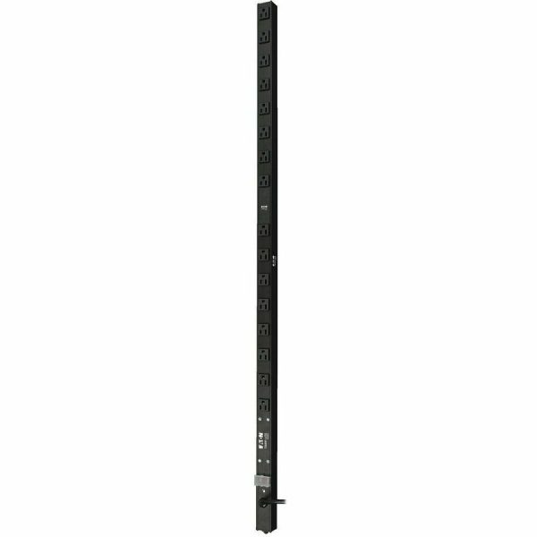Eaton Tripp Lite Series 1.4kW 120V Single-Phase Basic PDU - 16 NEMA 5-15R Outlets, 5-15P Input, 15 ft. Cord, 48 in. 0U Rack - Image 2