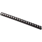 Fellowes Plastic Combs - Round Back, 3/8" , 55 sheets, Black, 25 pack