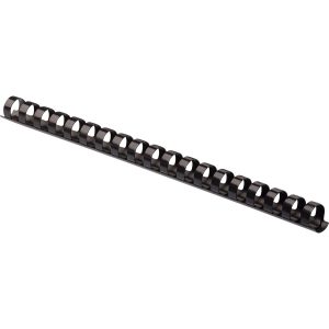 Fellowes Plastic Combs - Round Back, 3/8" , 55 sheets, Black, 25 pack