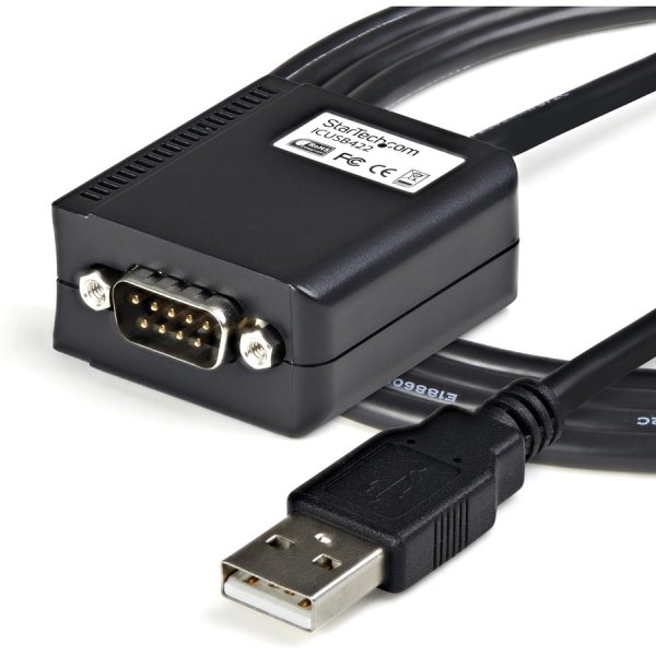 StarTech.com 6ft (1.8m) 1-Port Professional RS422/485 USB Serial Cable Adapter with COM Retention, USB to RS422 Adapter - TAA - Image 5