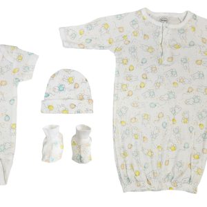 Unisex Newborn Baby 4 Pc  Sets Nc_0671