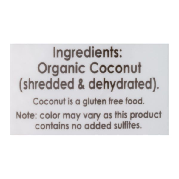 Let's Do Organics Organic Lite Shredded - Coconut - Case of 12 - 8.8 oz. - Image 2