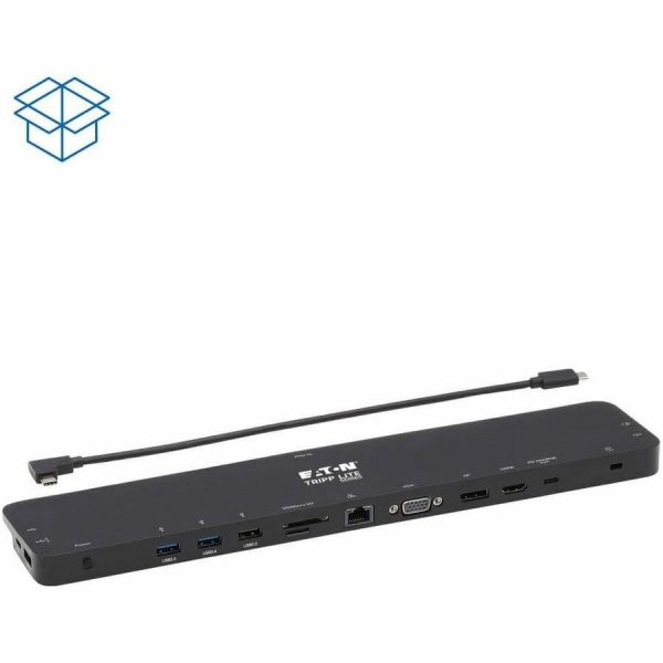Eaton Tripp Lite Series USB-C Dock, Triple Display - 4K HDMI & DP, VGA, USB 3.x (5Gbps) and USB 2.0 Hub Ports, GbE, 100W PD Charging - Image 8