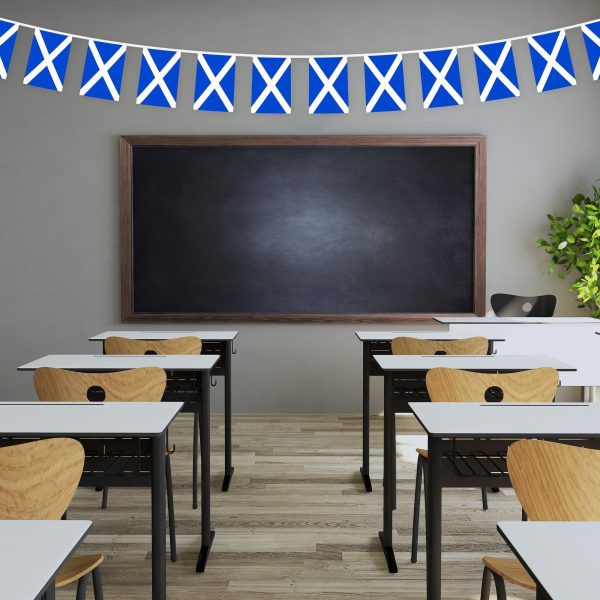 G128 Scotland Scottish Bunting Banner | Flag 8.2 x 5.5 Inch, Full String 33 Feet | Printed 150D Polyester, Decorations For Bar, School, Festival Events Celebration - Image 4