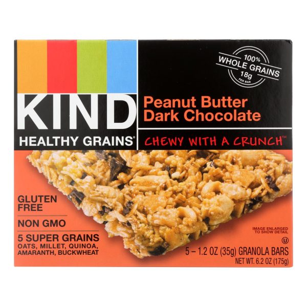 Kind Bar - Granola - Healthy Grains - Peanut Butter and Chocolate - 5/1.2 oz - case of 8 - Image 2