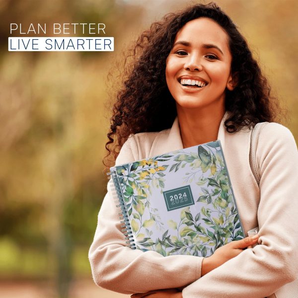 Aesthetic Planner Academic Year July 2024   June 2025 8.5 x11 with Weekly and Monthly Calendar pages   Daily Planner for Office Teacher Student Work (Floral) - Image 4