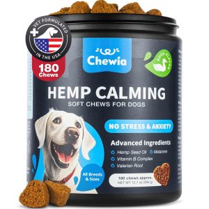 Calming Chews for Dogs   Duck Flavor   Canine Supplement for All Breeds and Sizes