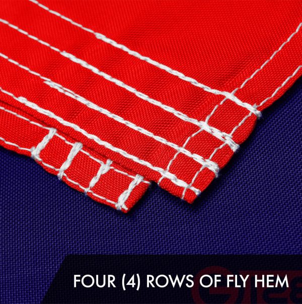 G128 5 Pack: Iowa IA Deluxe State Flag | 3x5 Ft | ToughWeave Series Embroidered 300D Polyester | Embroidered Design, Indoor/Outdoor, Vibrant Colors, Brass Grommets - Image 5