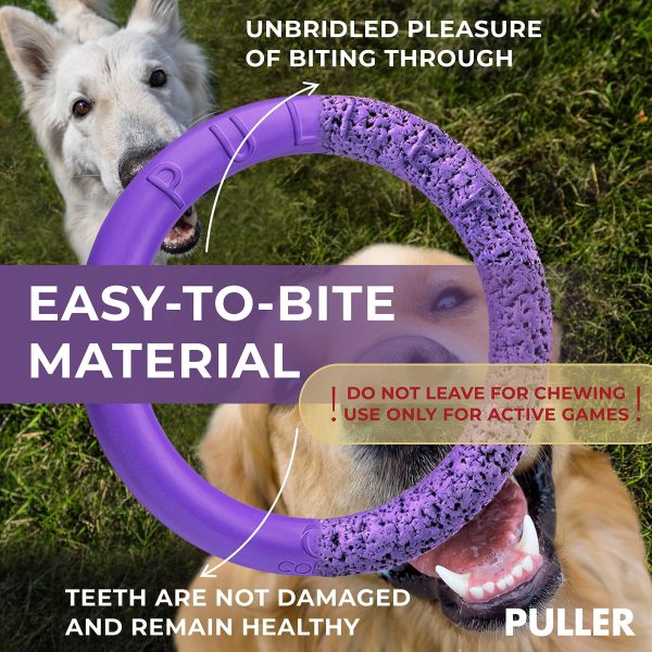 Puller Outdoor Dog Ring Toys   Dog Fetch Toy & Tug of War Dog Toy for Small Medium Large Dogs   Dog Ball & Soft Dog Frisbee Alt   Outside Dog Yard Toys   Big Dog Pull Toy   Best Dog Exercise Equipment - Image 5