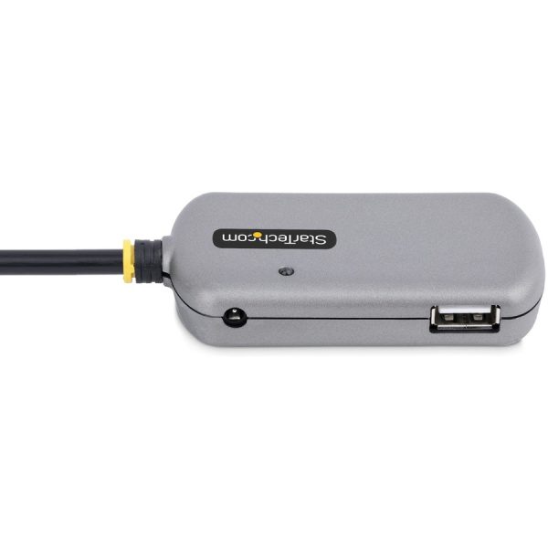 StarTech.com USB Extender Hub, 24m USB 2.0 Extension Cable w/ 4-Port USB-A Hub, Active/Bus Powered USB Repeater Cable, ESD Protection - Image 2