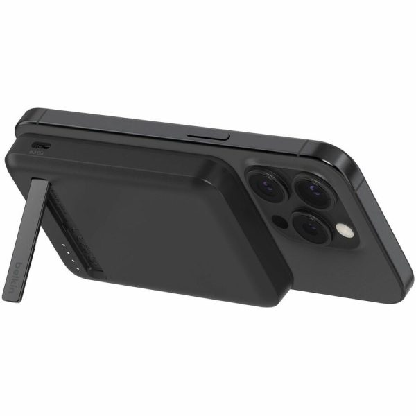 Belkin 15W Wireless Magnetic Power Bank w/ Stand, Qi2 - 5K mAh - 1xUSB-C - Portable Charger - w/ USB-C to USB-C Cable - Black - Image 5