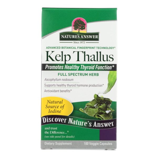 Nature's Answer - Kelp Thallus - 100 Capsules - Image 2