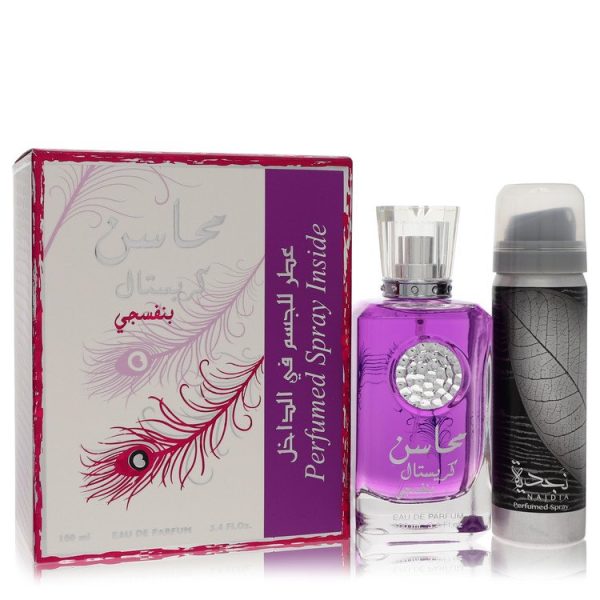 Lattafa Eau De Parfum Spray with 1.7 oz Deodorant Spray 3.4 oz for Women