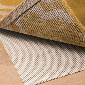 Non Slip Rug Pad Gripper   2 x 3 Ft Anti Skid Carpet Mat Provides Protection for Hardwood Floors and Hard Surfaces Extra Strong Grip and Thick Padding for Safe and in Place Your Area Rugs & Runners