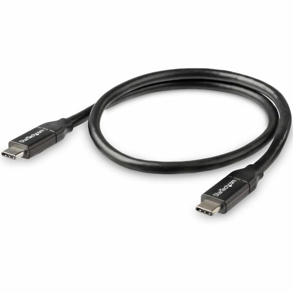 StarTech.com 0.5m USB C to USB C Cable w/ 5A PD - M/M - USB 2.0 - USB-IF Certified - USB Type C Cable - USB C Charging Cable - USB C PD Cable - Image 4